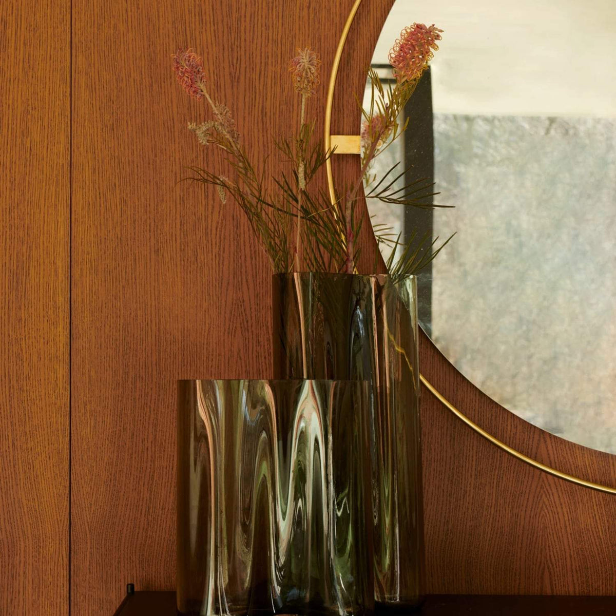 Audo Copenhagen Nimbus Mirror Polished Brass 43in#Finish_Polished Brass