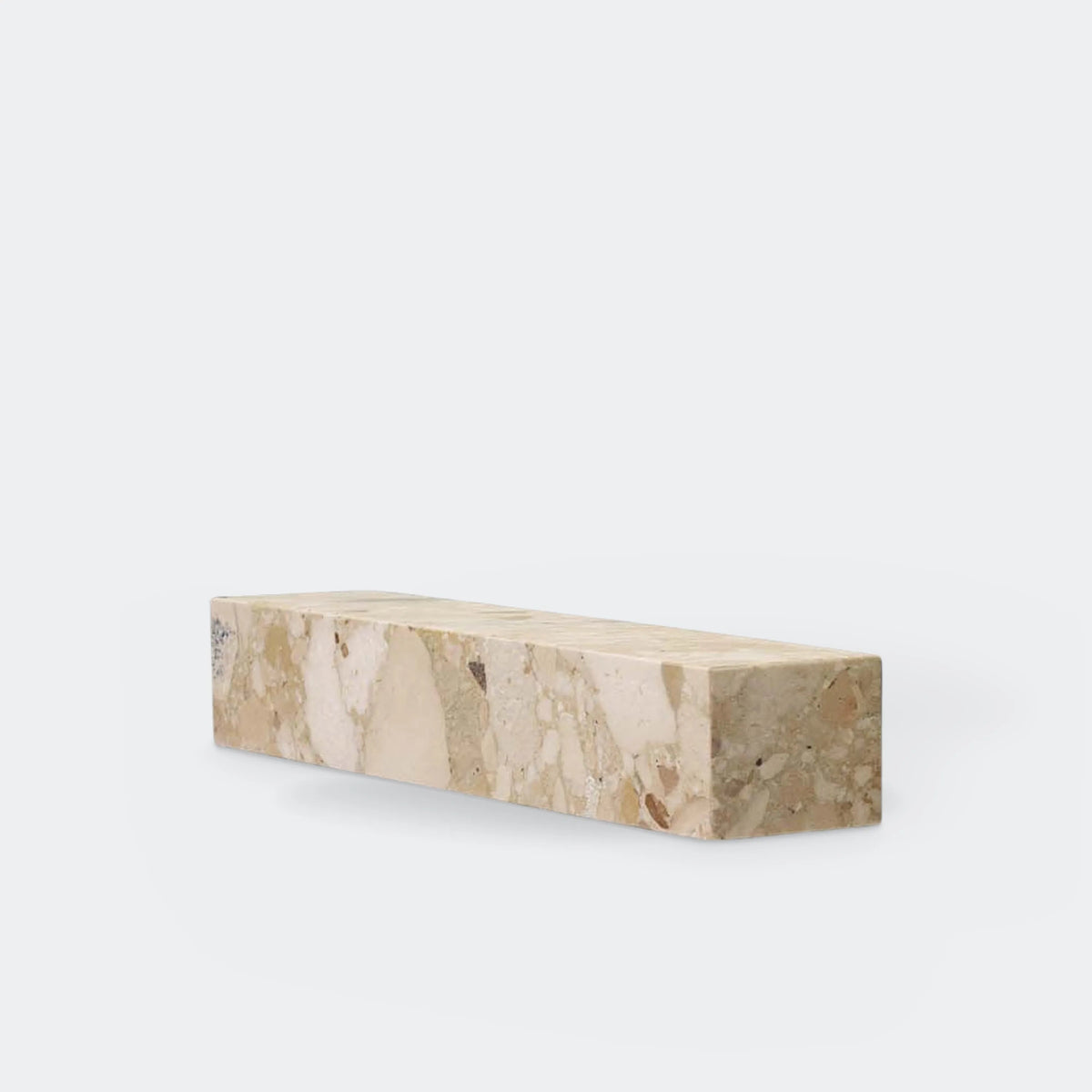 Audo Copenhagen Plinth Shelf Kunis Breccia Stone#Color_Kunis Breccia Stone