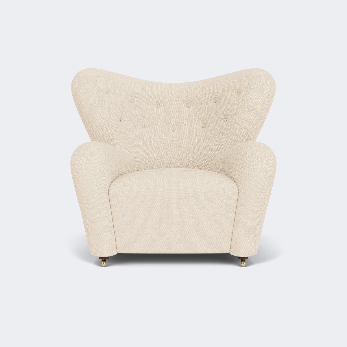 Audo Copenhagen The Tired Man Lounge Chair Smoked Oak Logan Jasmine