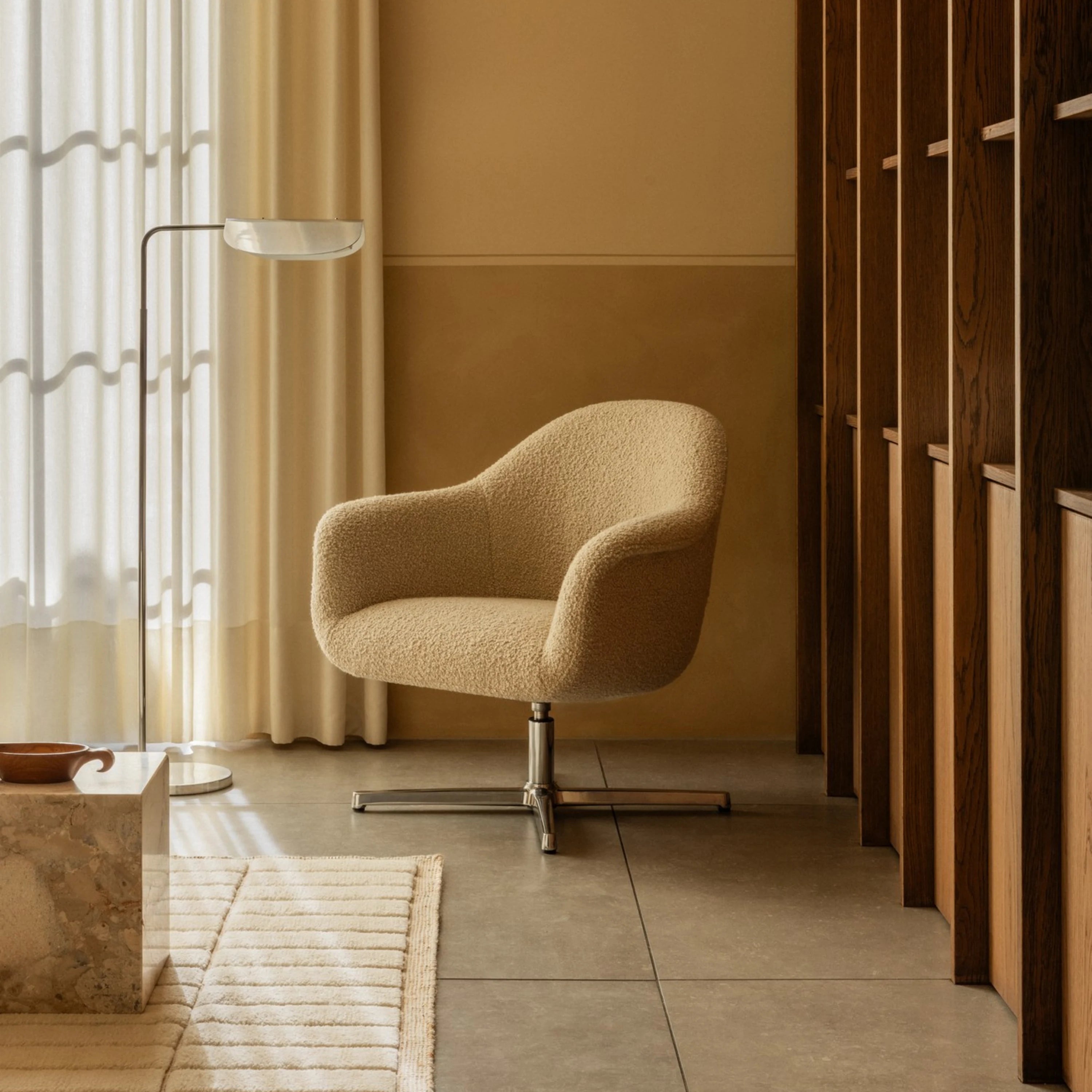 Audo Copenhagen Wing Floor Lamp Polished#Finish_Polished