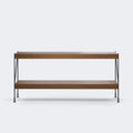 Audo Copenhagen Zet Storage System, 60 in. Dark Stained Oak Black Steel - 1 x 2#Material_Dark Stained Oak