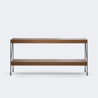 Audo Copenhagen Zet Storage System, 60 in. Dark Stained Oak Black Steel - 1 x 2#Material_Dark Stained Oak
