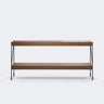 Audo Copenhagen Zet Storage System, 60 in. Dark Stained Oak Black Steel - 1 x 2#Material_Dark Stained Oak