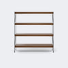 Audo Copenhagen Zet Storage System, 60 in. Dark Stained Oak Black Steel - 1 x 4#Material_Dark Stained Oak