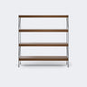 Audo Copenhagen Zet Storage System, 60 in. Dark Stained Oak Black Steel - 1 x 4#Material_Dark Stained Oak
