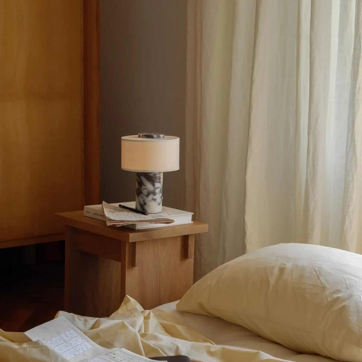 Blossholm Auríe Lamp Calacatta Viola Marble#Finish_Calacatta Viola Marble