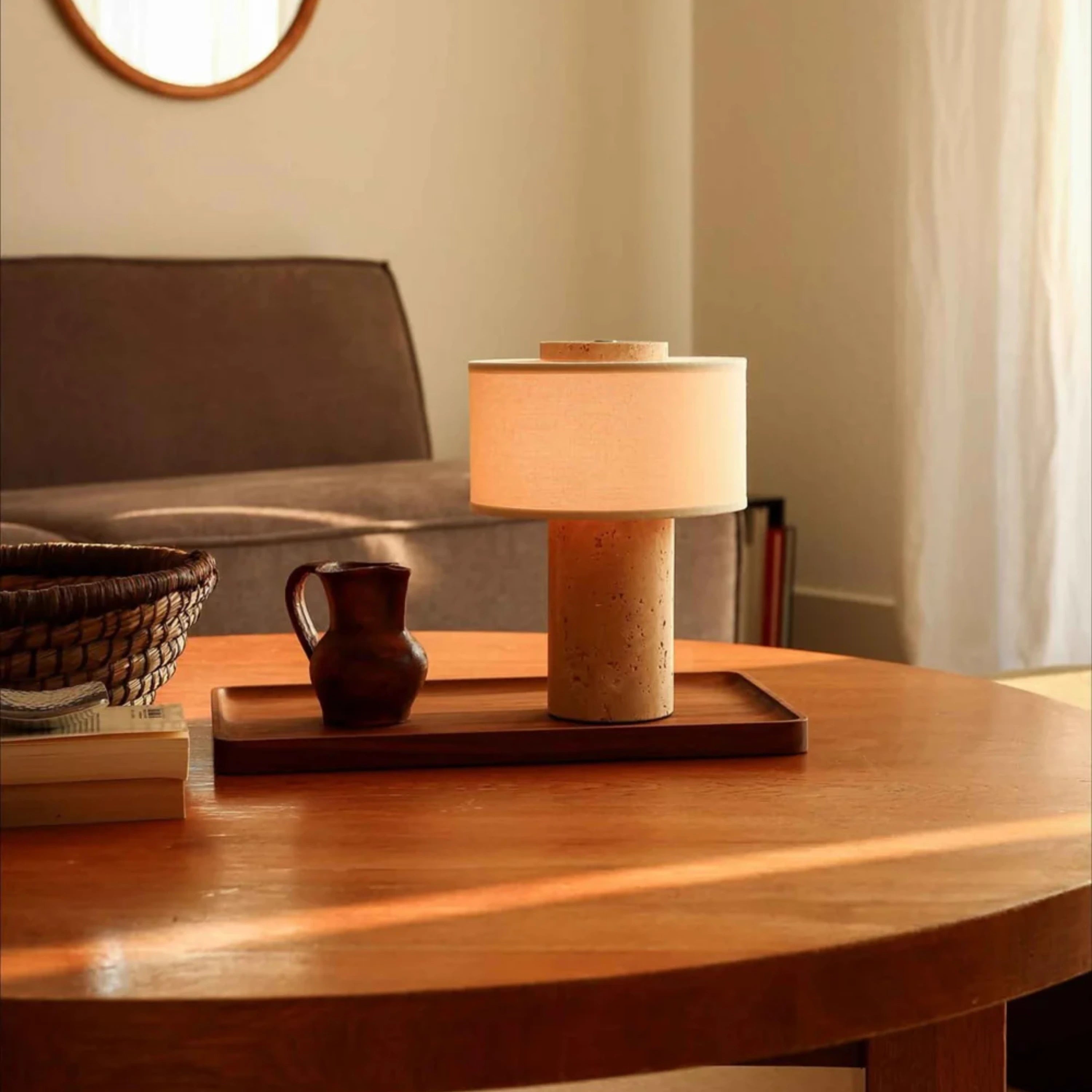 Blossholm Auríe Lamp Travertine#Finish_Travertine