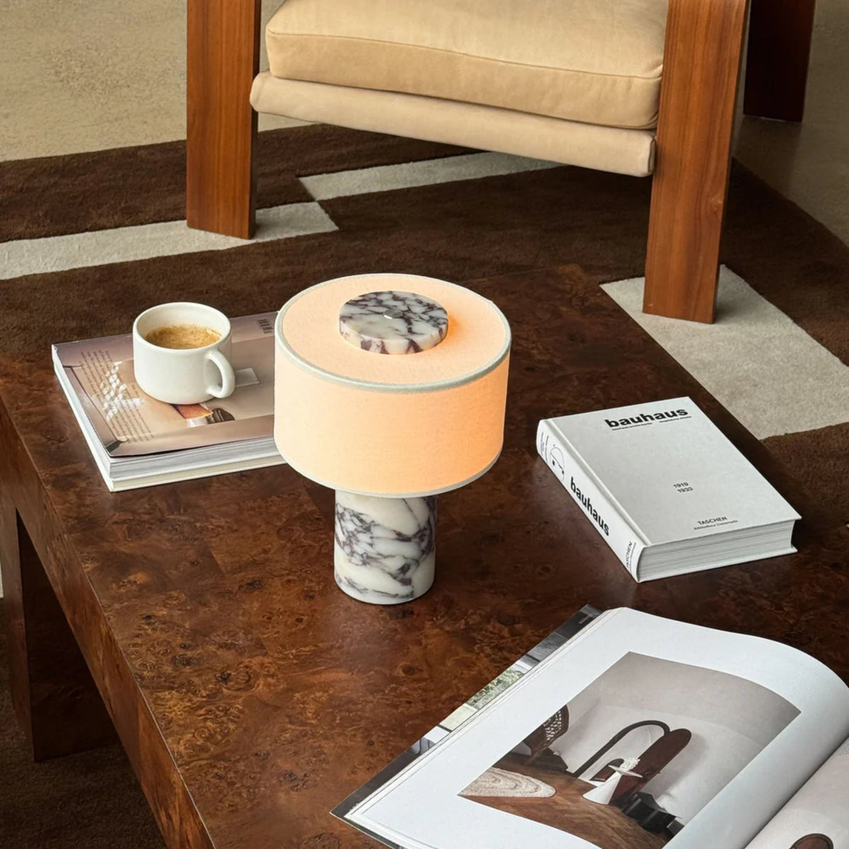 Blossholm Auríe Lamp Calacatta Viola Marble#Finish_Calacatta Viola Marble