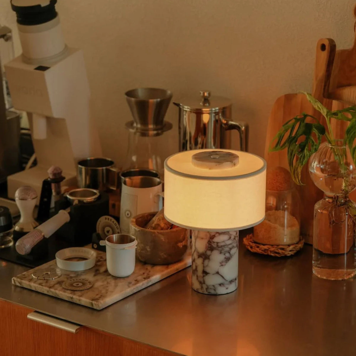 Blossholm Auríe Lamp Calacatta Viola Marble#Finish_Calacatta Viola Marble
