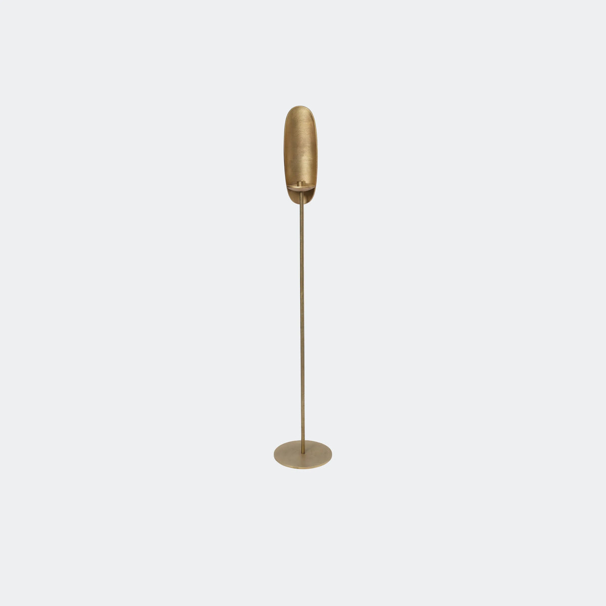 ferm Living Agapé Floor Candle Holder, Brass Finish - KANSO#Color_Brass Finish