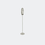 ferm Living Agapé Floor Candle Holder, Aluminium - KANSO#Color_Aluminium