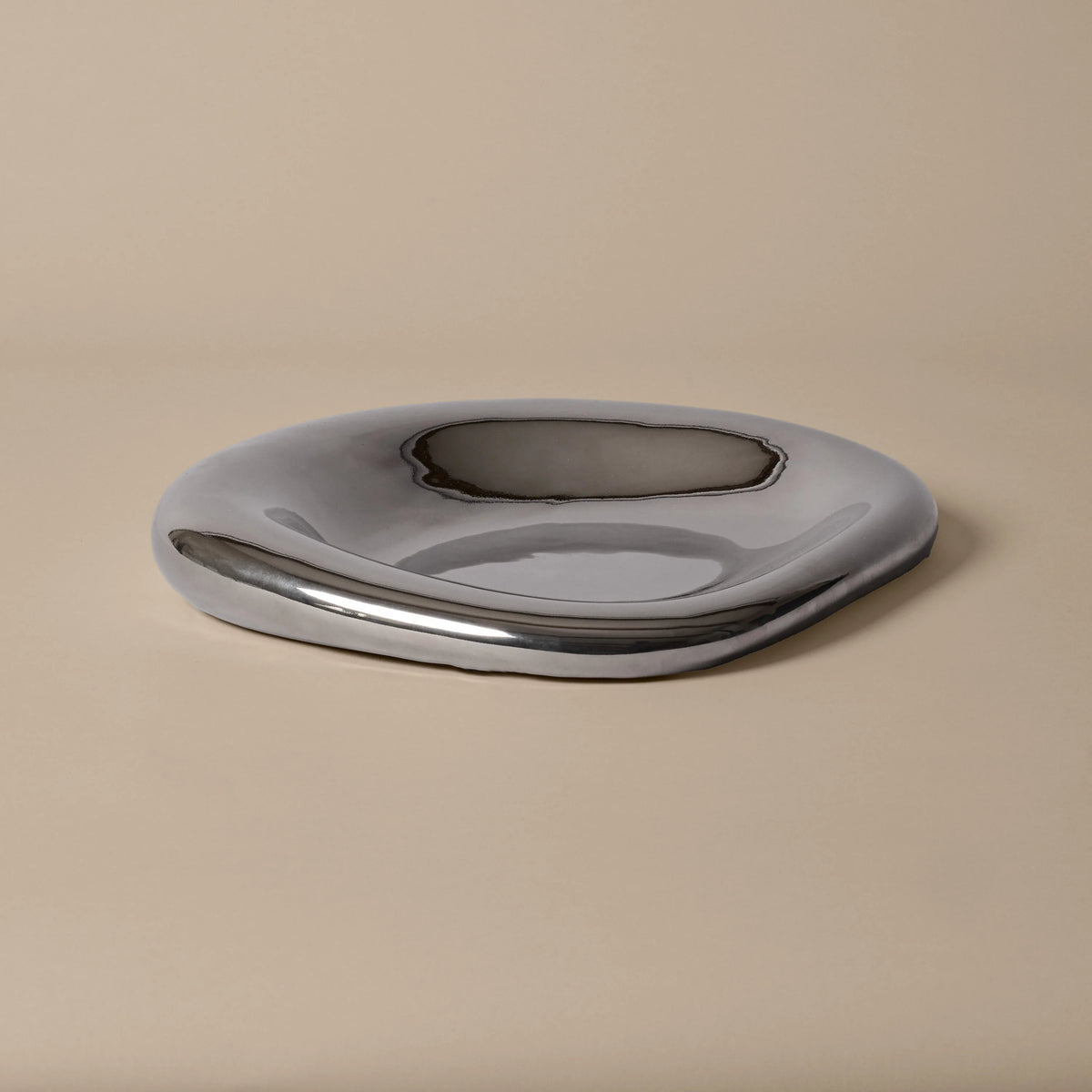 ferm Living Bellure Centrepiece, Silver - KANSO#Color_Silver