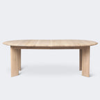 Ferm Living Bevel Table, Extendable Extendable x 2 White Oiled Oak#Color_White Oiled Oak
