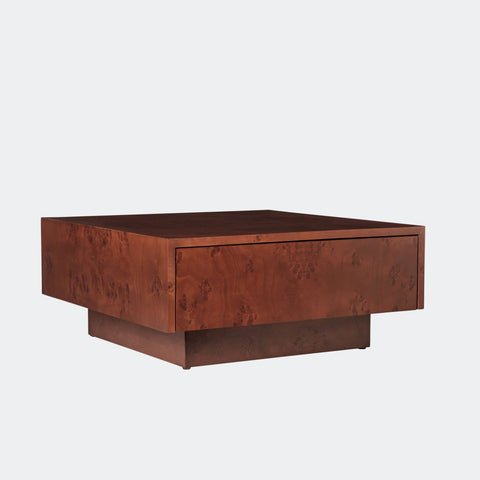 Burl Storage Coffee Table