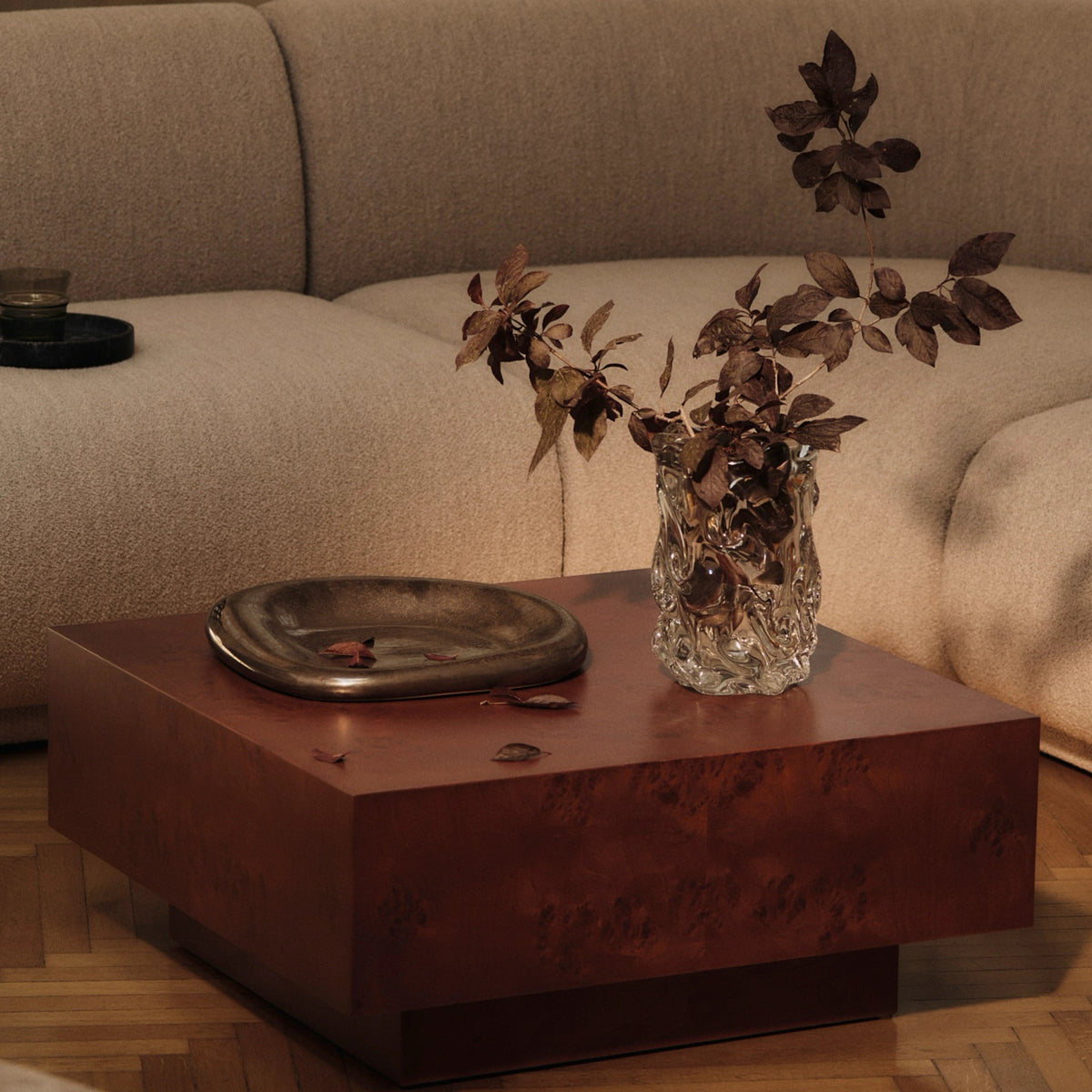 Ferm Living Burl Storage Coffee Table Dark Stained#Color_Dark Stained