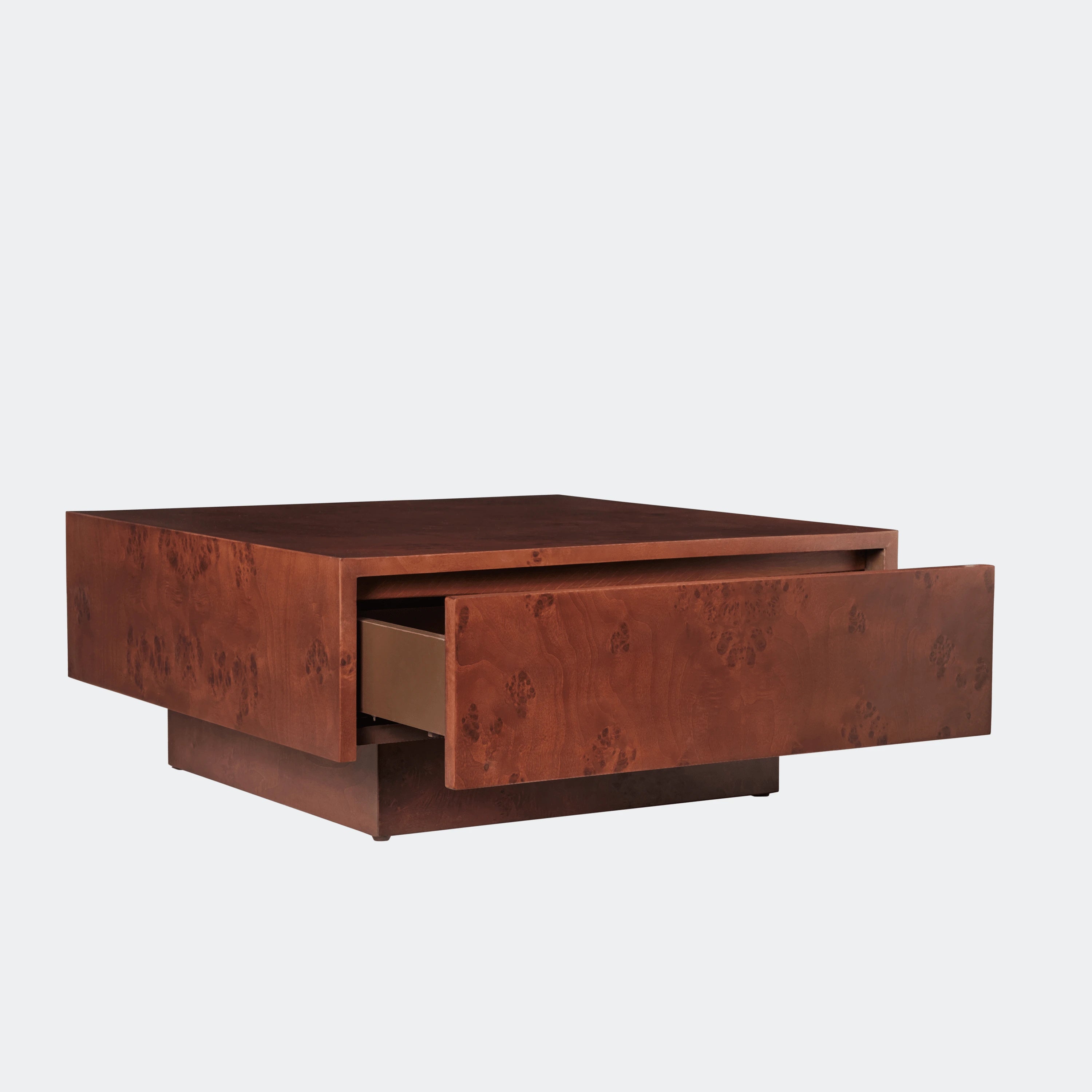 Ferm Living Burl Storage Coffee Table Dark Stained - KANSO