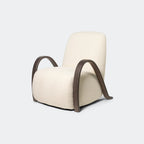 Ferm Living Buur Lounge Chair Nordic Bouclé - Off-White#Upholstery_Nordic Bouclé - Off-White