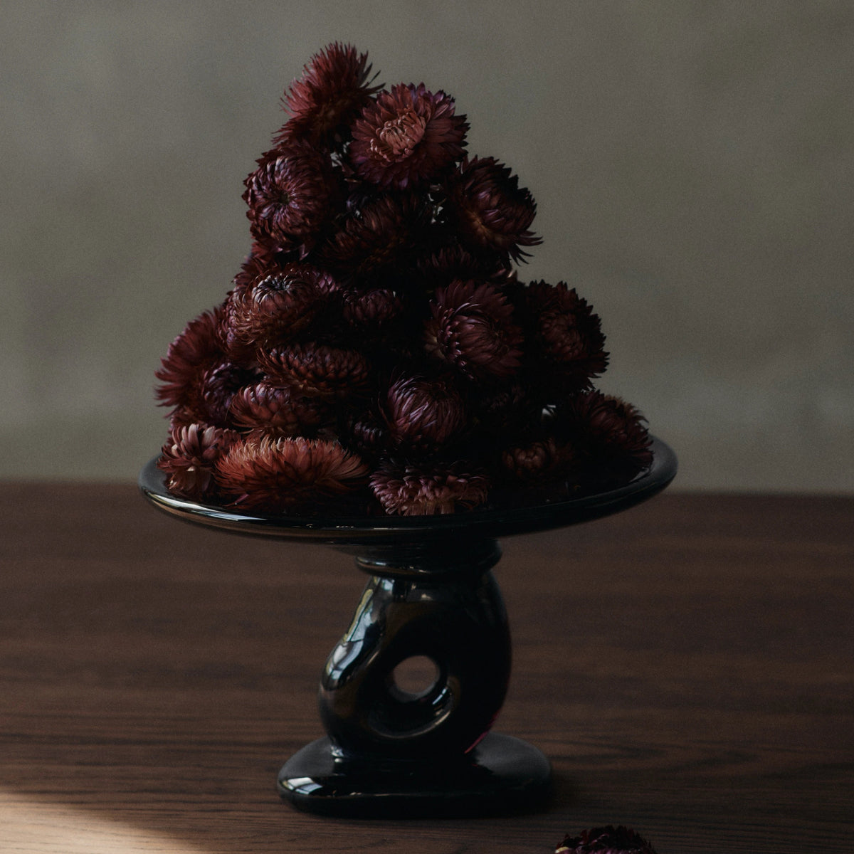 Ferm Living Damo Glass Centerpiece Dark Grape Ø21#Color_Dark Grape