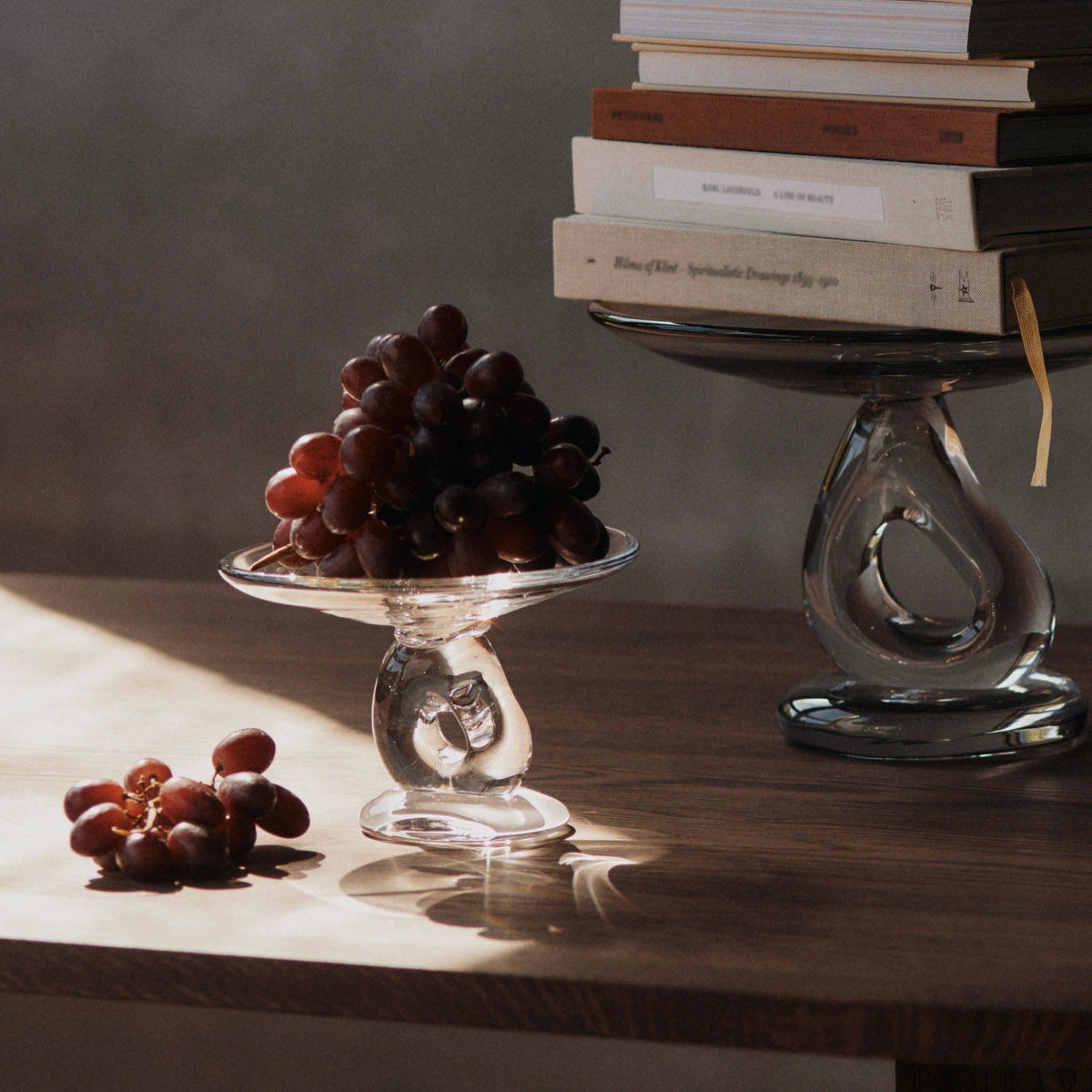 Ferm Living Damo Glass Centerpiece Clear Ø21#Color_Clear