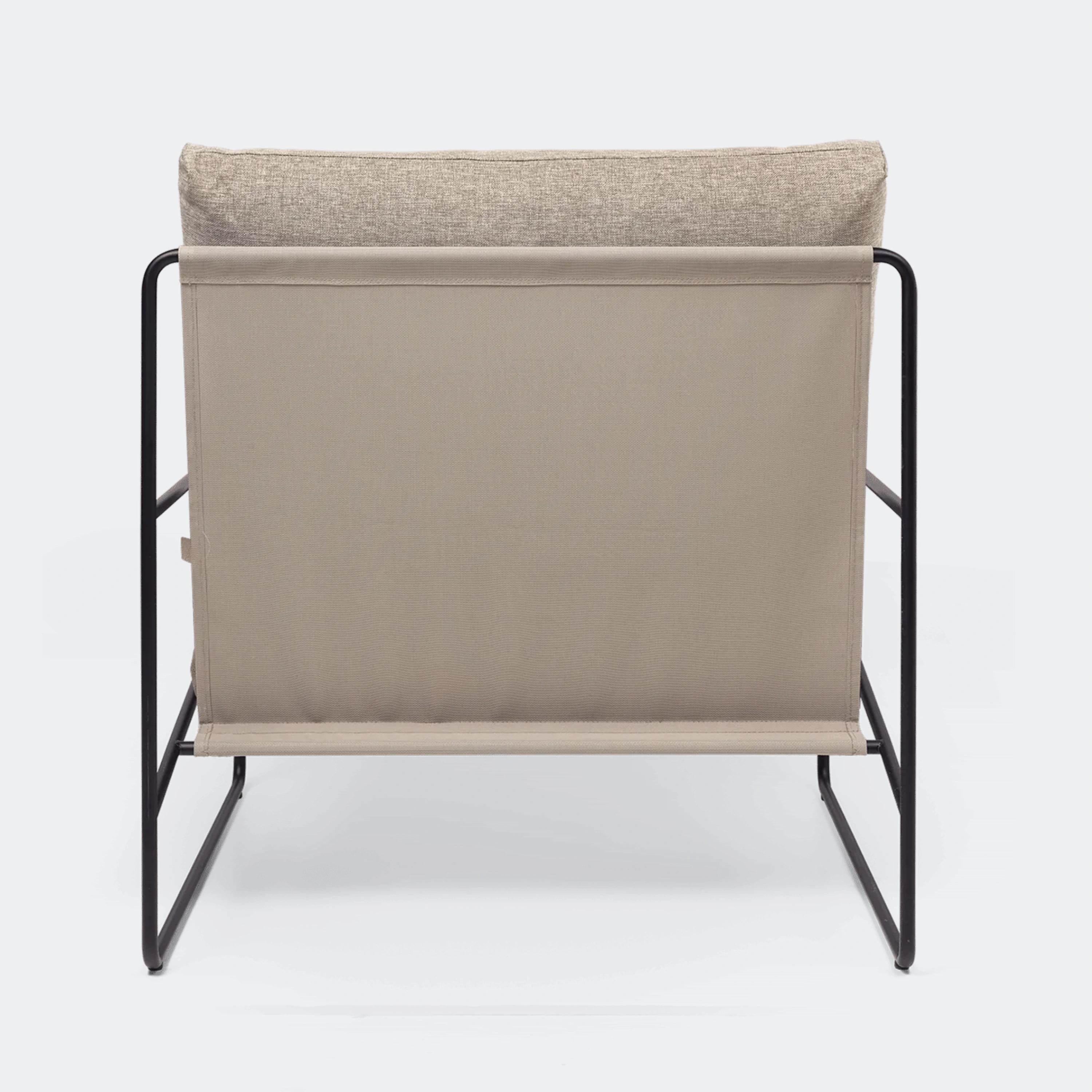 Ferm Living Desert Sofa 1 Seater Dolce - Black Dark Sand - KANSO