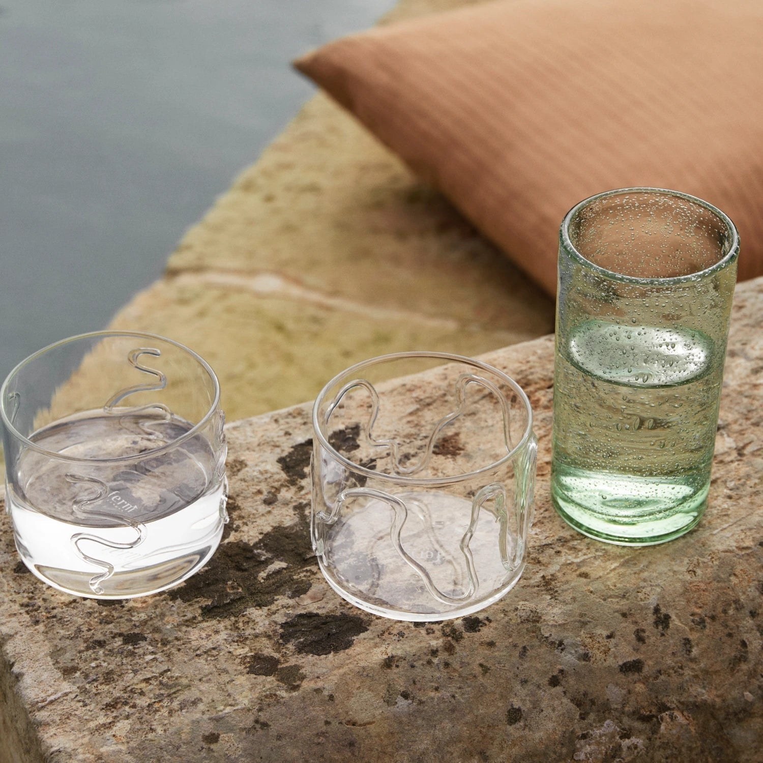 Ferm Living Doodle Glasses, Set of 2 Tall - KANSO#Select Size_Low