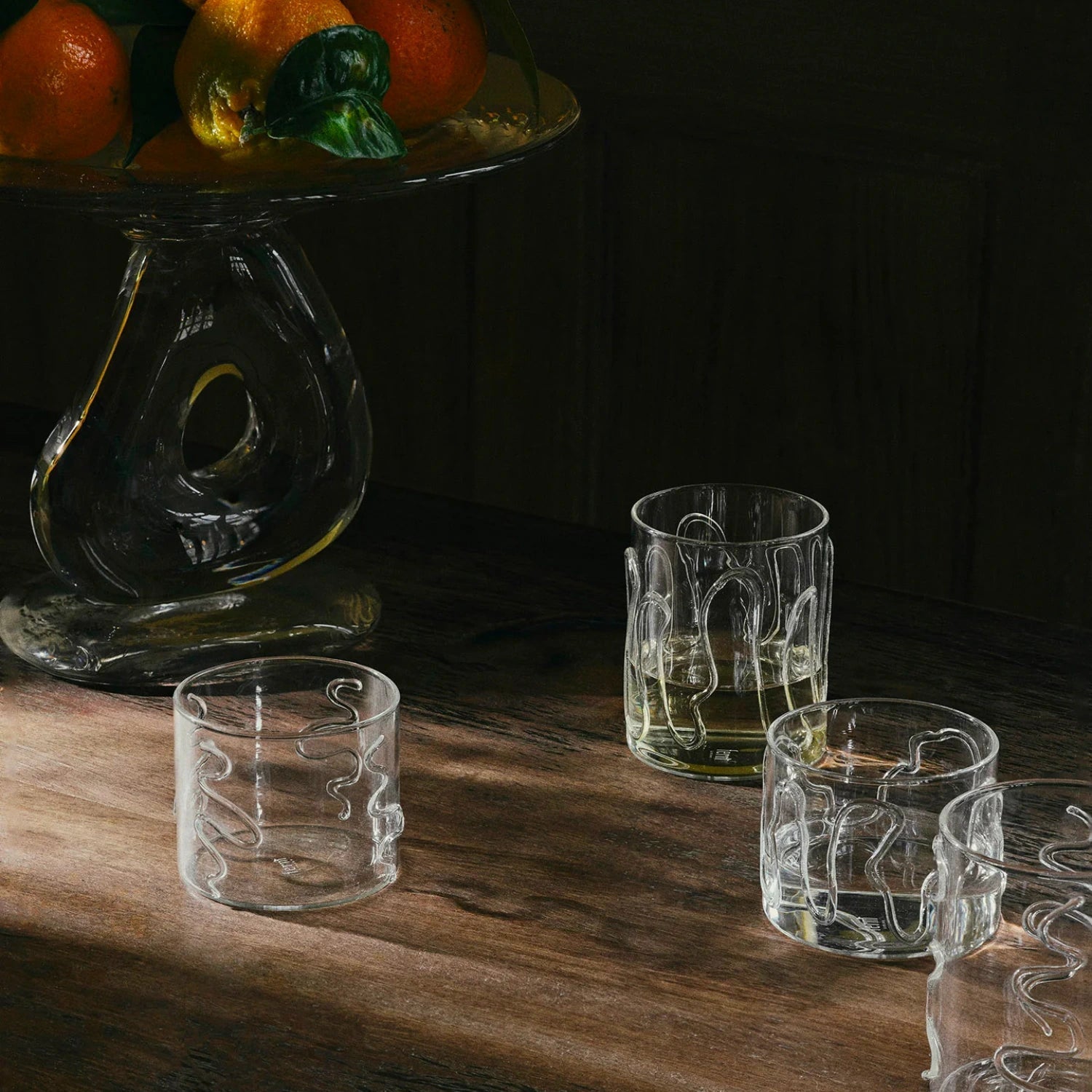 Ferm Living Doodle Glasses, Set of 2 Tall - KANSO