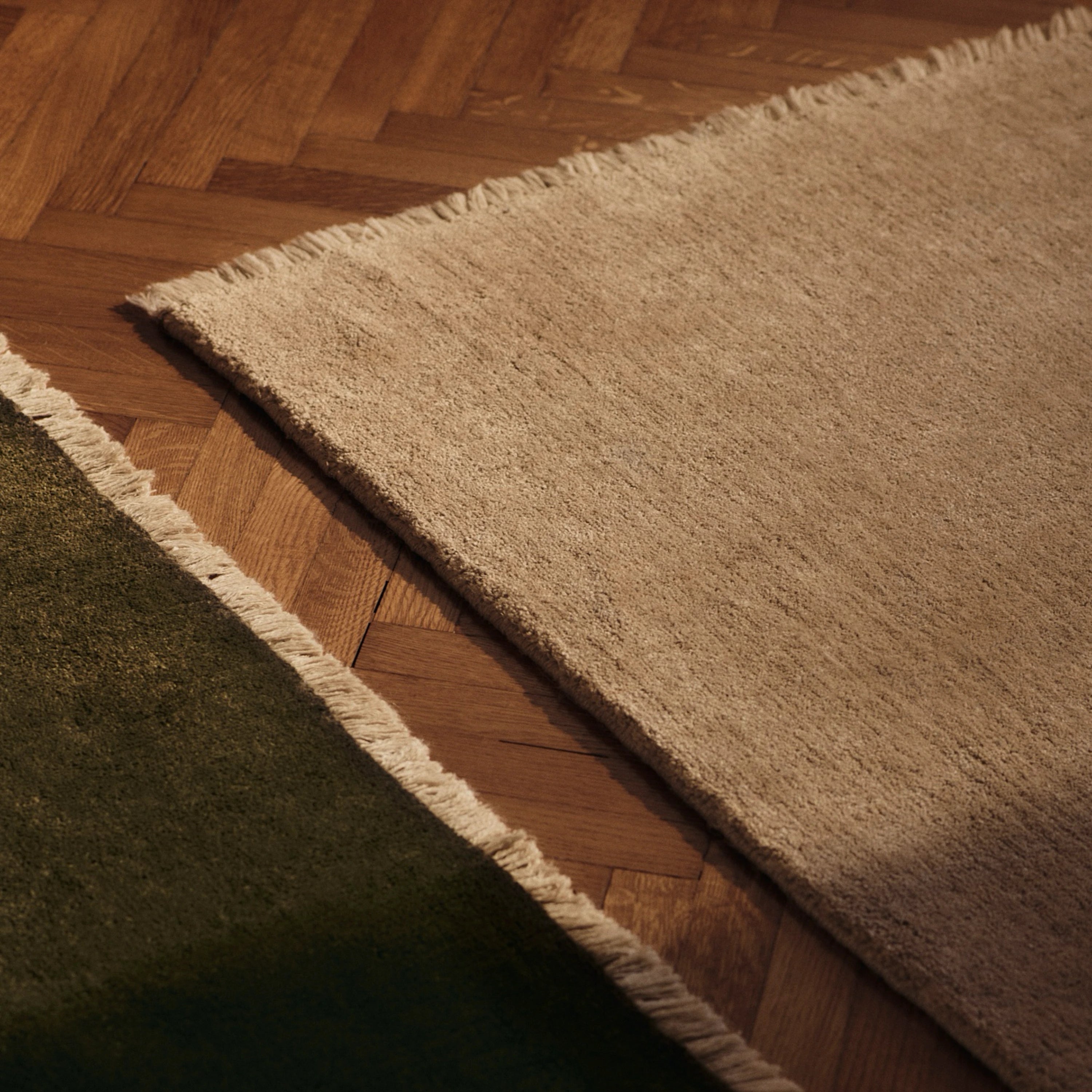 Ferm Living Firth Jute Rug Dark Olive 8' x 5.5’ - KANSO