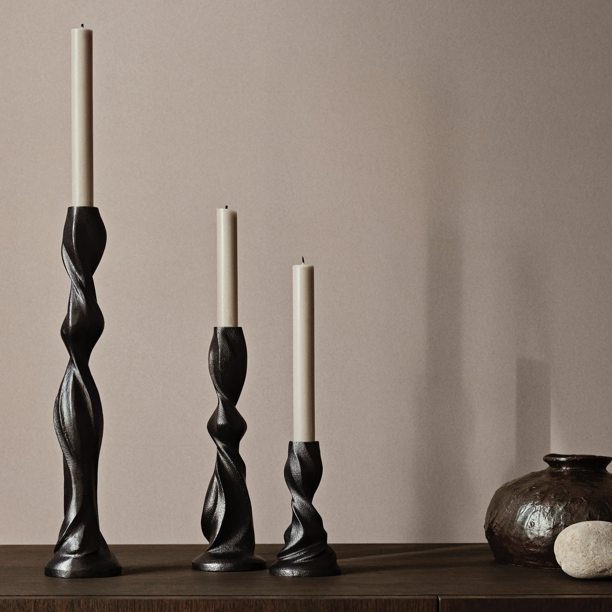Ferm Living Gale Candle Holder Large#Size_Large