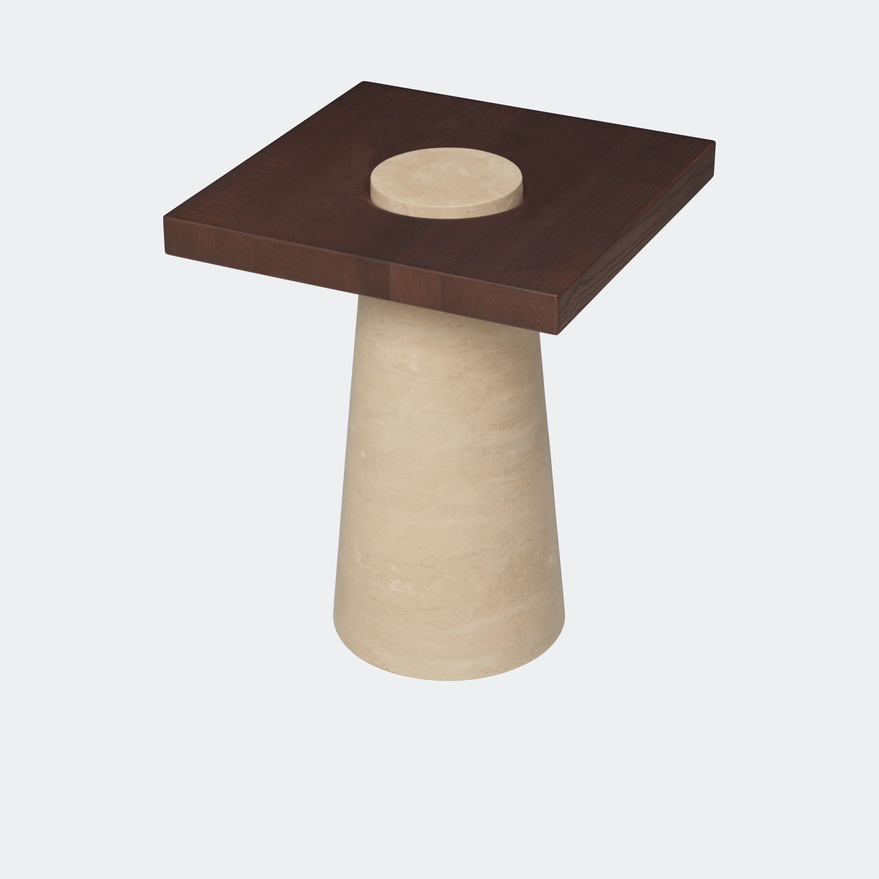 Ferm Living Grova Side Table - Travertine