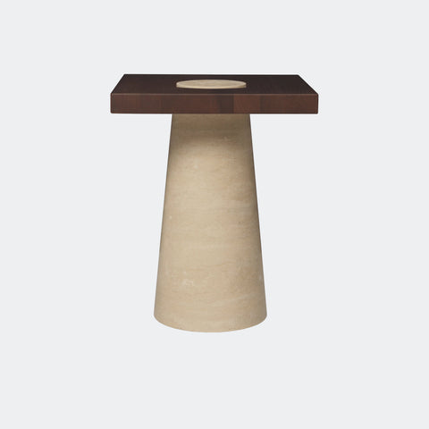 Grova Side Table - Travertine