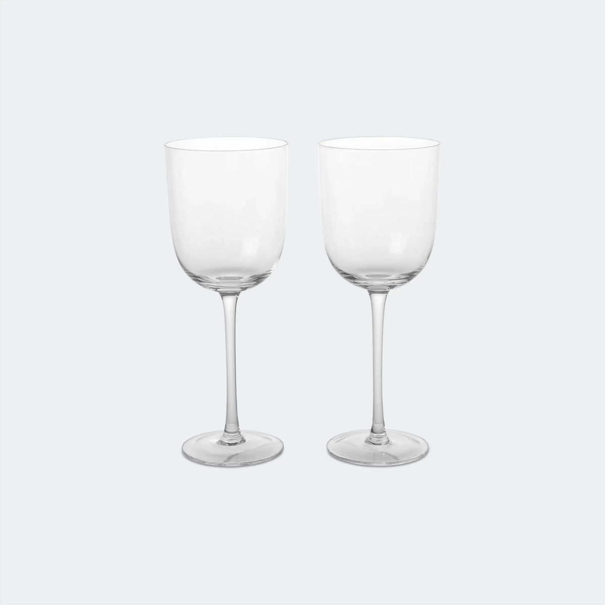 Ferm Living Host White Wine Glasses - Set of 2 Clear - KANSO#color_Clear