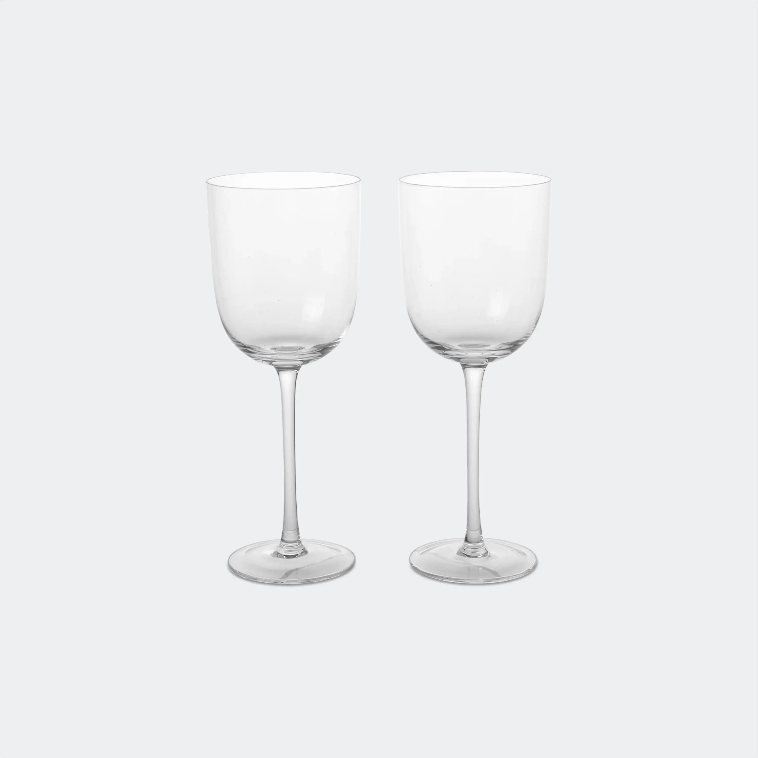 Ferm Living Host White Wine Glasses - Set of 2 Clear - KANSO#color_Clear