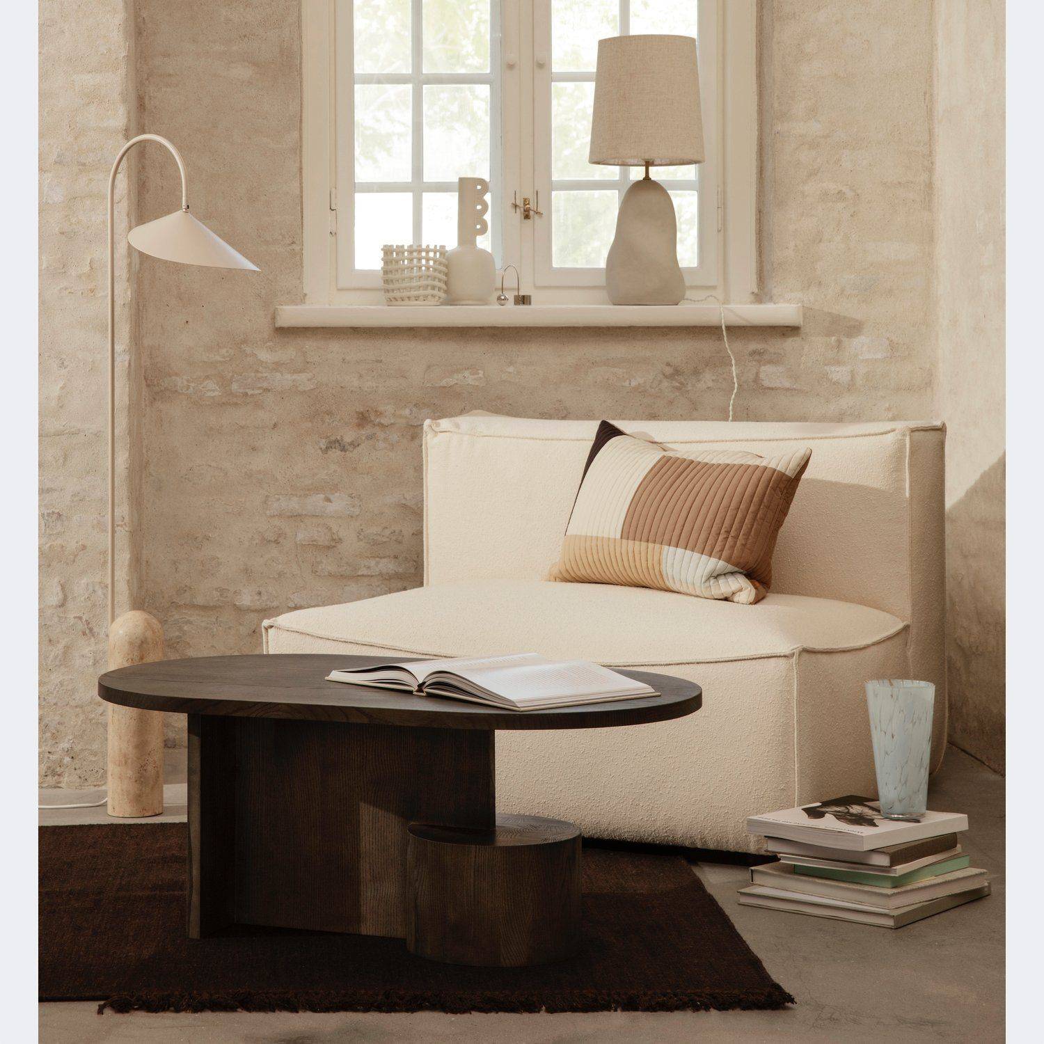 Ferm Living Insert Coffee Table Black Stained Ash - KANSO#Color_Black Stained Ash