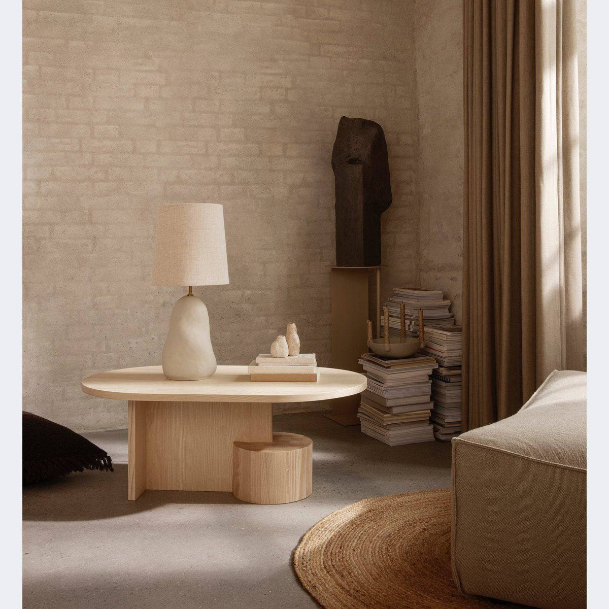Ferm Living Insert Coffee Table Natural Ash - KANSO#Color_Natural Ash