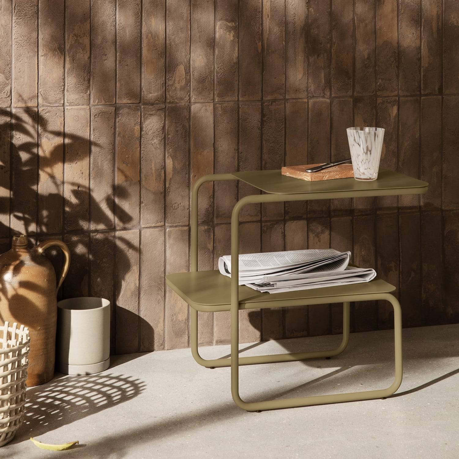 Ferm Living Level Side Table Olive - KANSO#color_olive