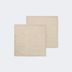 Ferm Living Linen Napkins, Set of 2 Natural - KANSO#Color_Natural