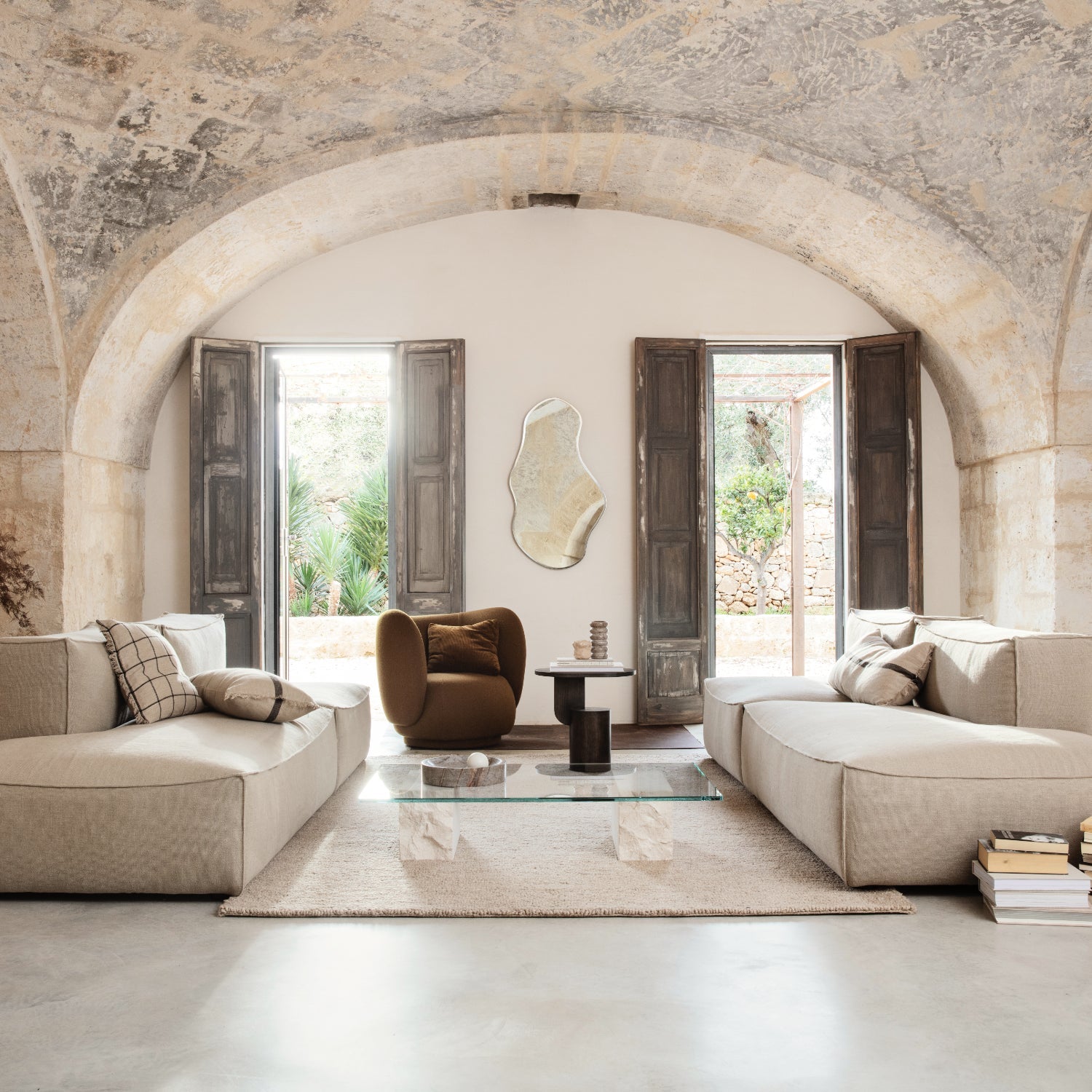 Ferm Living Mineral Coffee Table - Bianco Curia - KANSO