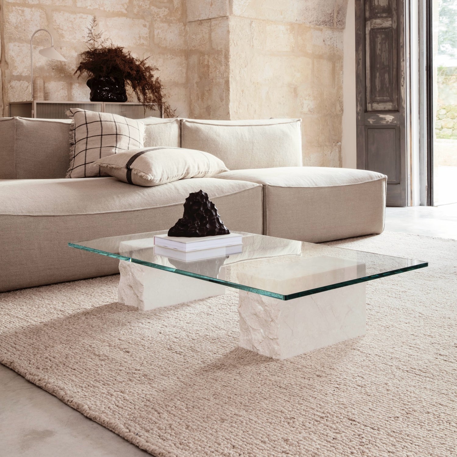 Ferm Living Mineral Coffee Table - Bianco Curia - KANSO