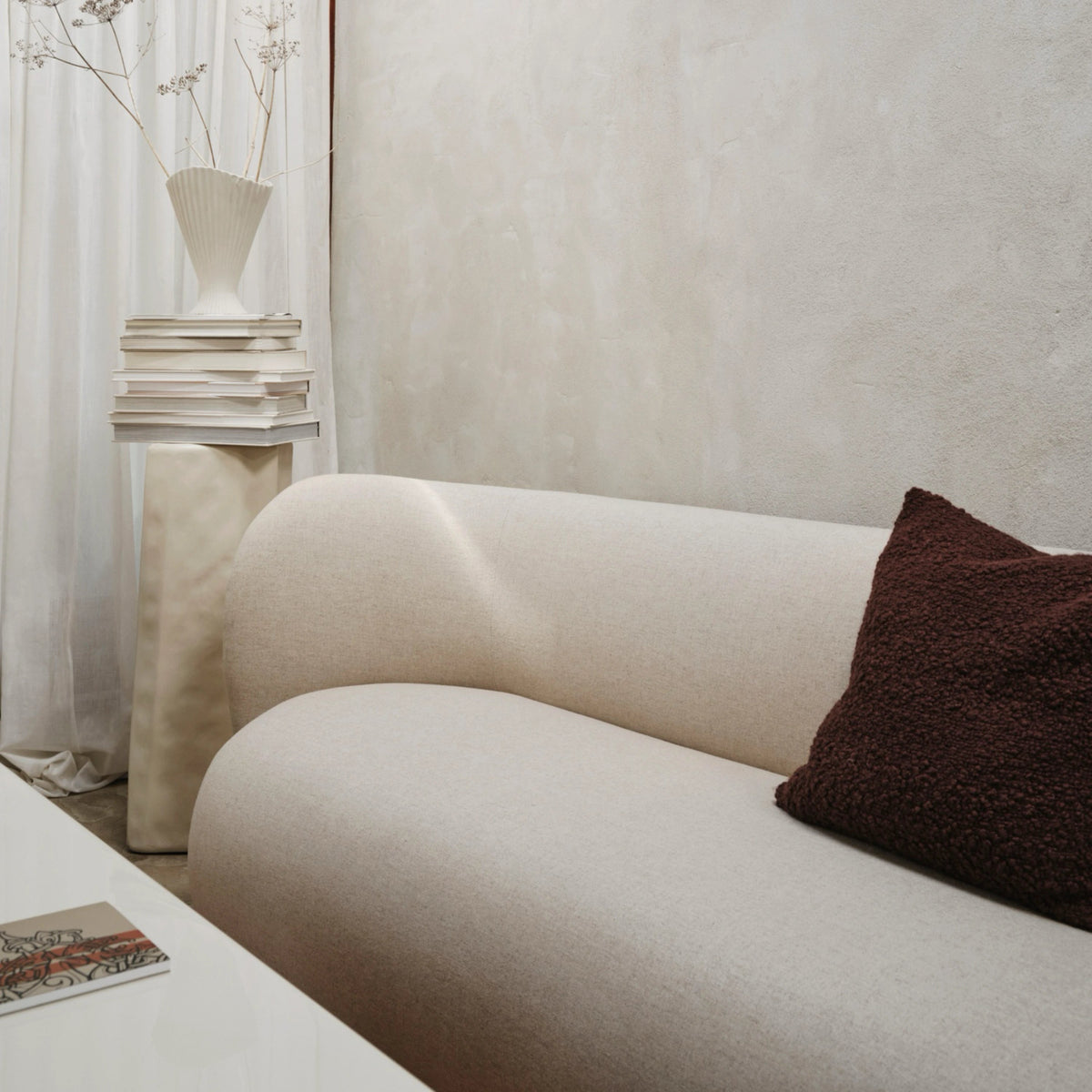 Ferm Living Moor Cushion Dark Pecan#Color_Dark Pecan
