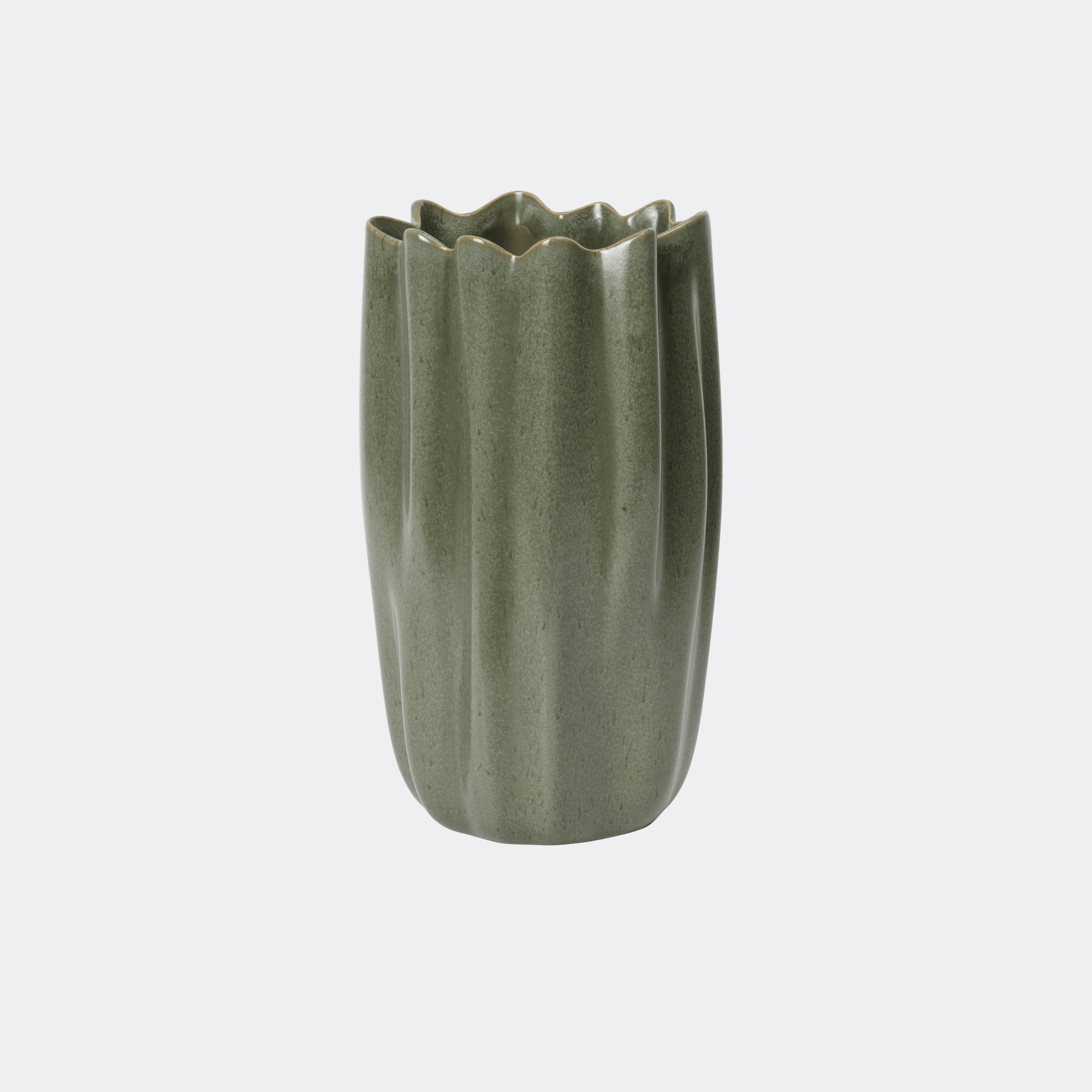 Ferm Living Nium Vase Dark Sage