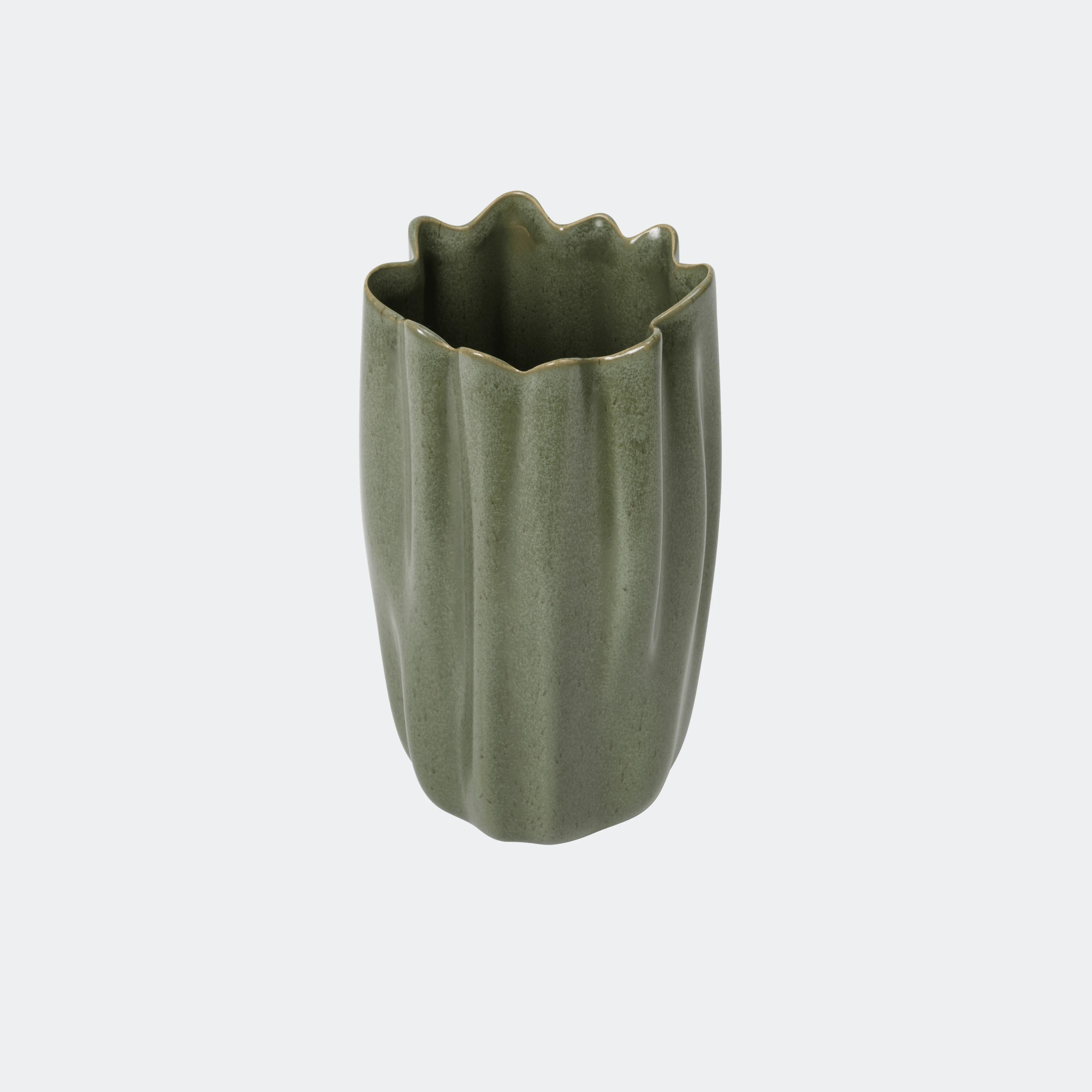 Ferm Living Nium Vase Dark Sage