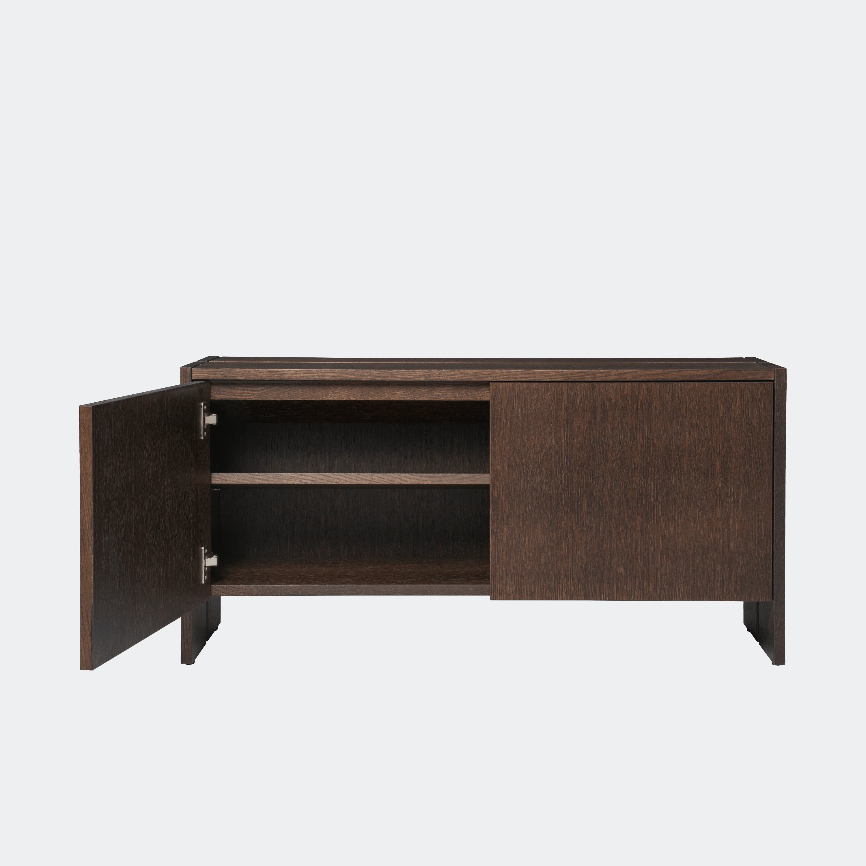 Ferm Living Parcel Hallway Cabinet - Low Dark Stained Oak