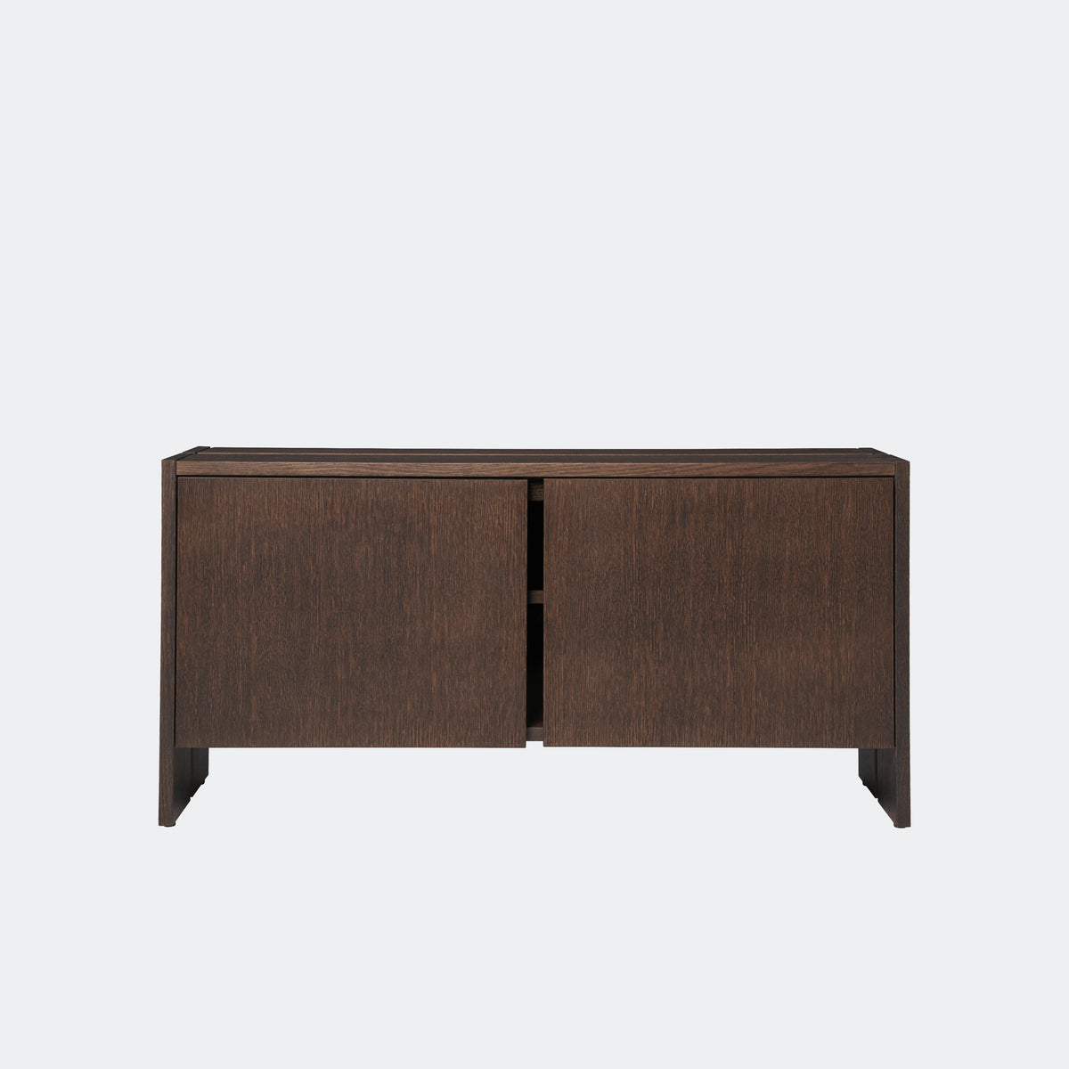 Ferm Living Parcel Hallway Cabinet - Low Dark Stained Oak#Color_Dark Stained Oak