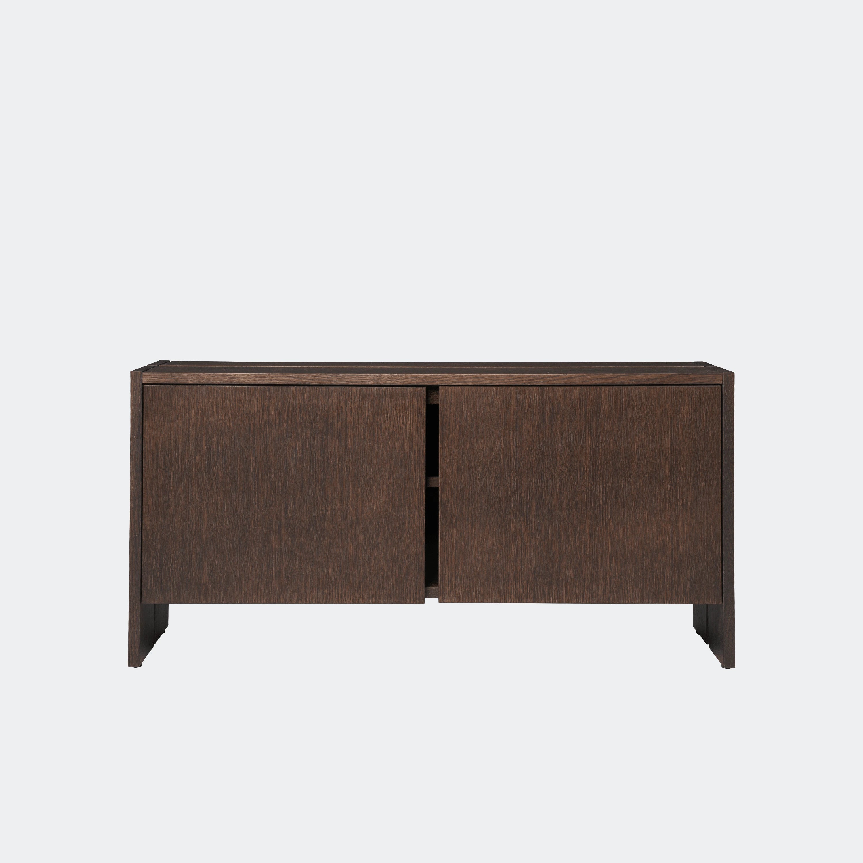 Ferm Living Parcel Hallway Cabinet - Low Dark Stained Oak