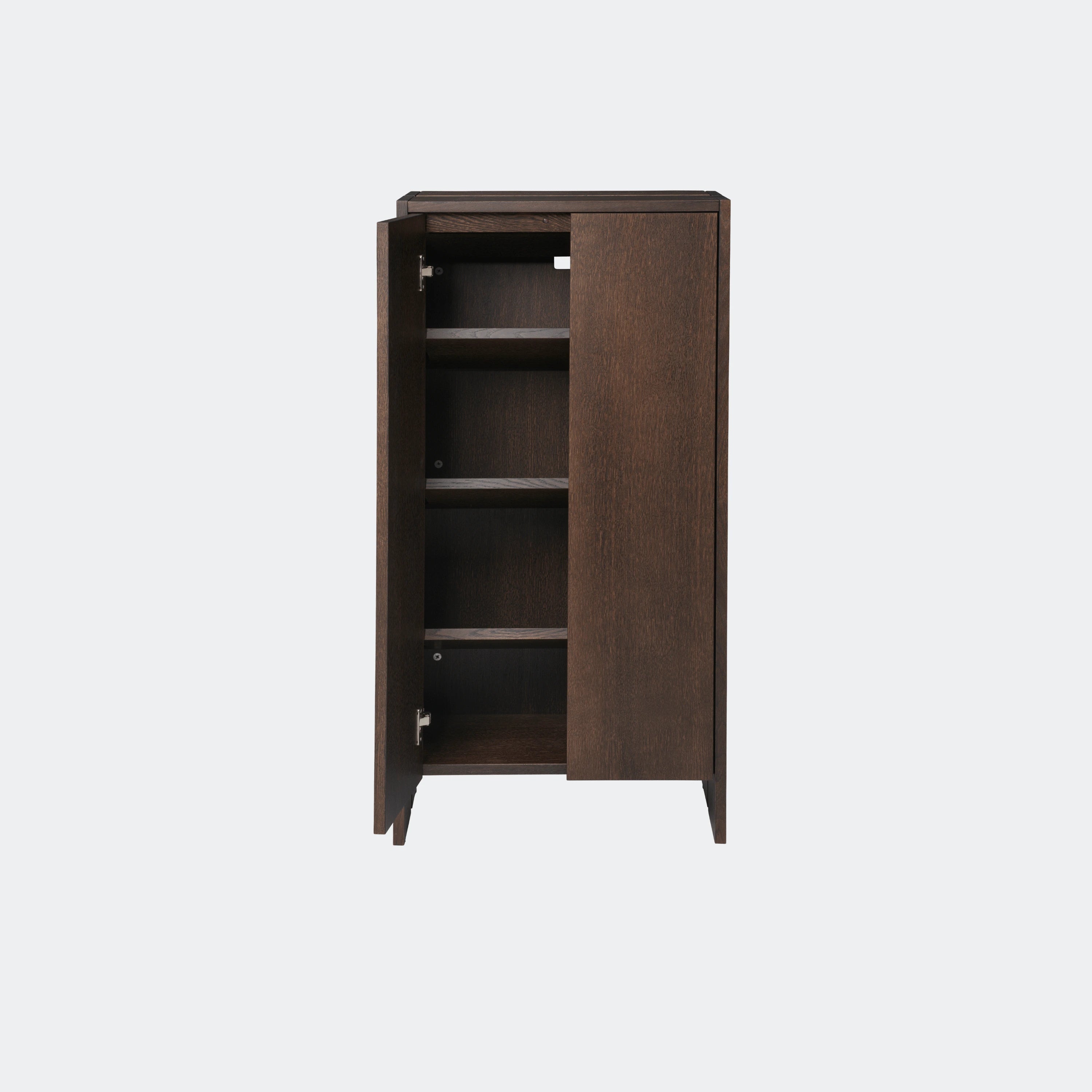 Ferm Living Parcel Hallway Cabinet - Tall Dark Stained Oak
