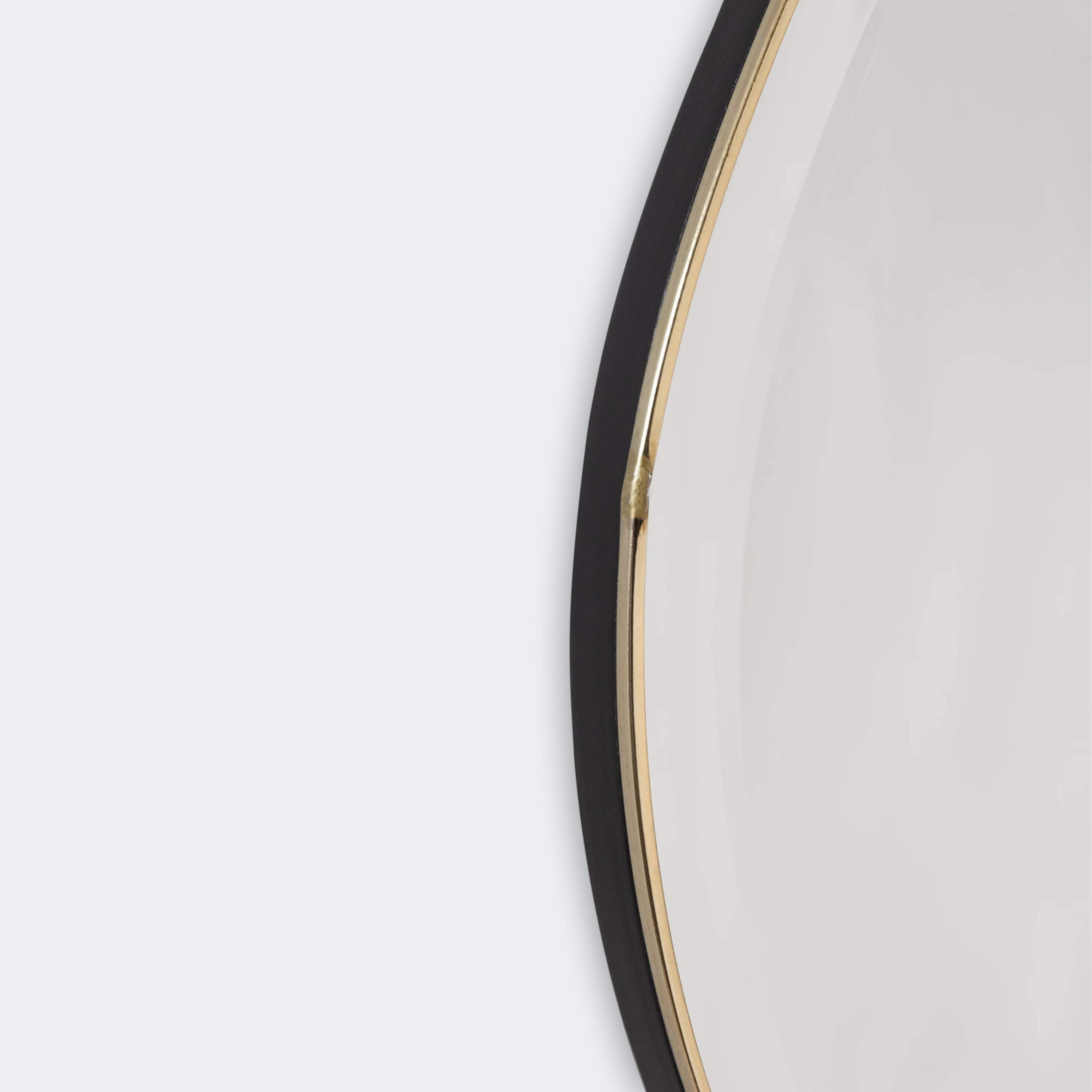 Ferm Living Pond Mirror - Small Dark Chrome - KANSO#frame_brass
