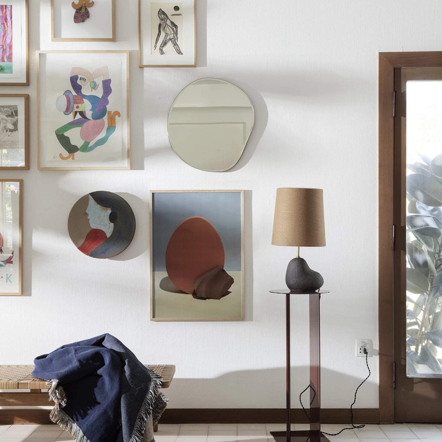 Ferm Living Pond Mirror - Small Brass - KANSO