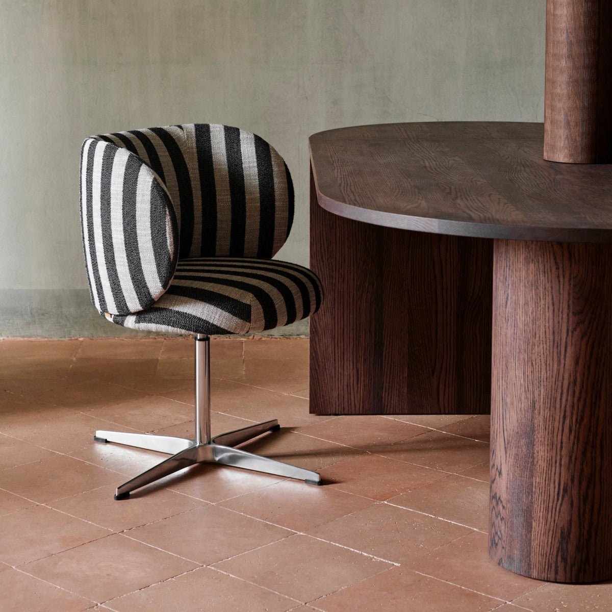 Ferm Living Pylo Dining Table - Dark Stained