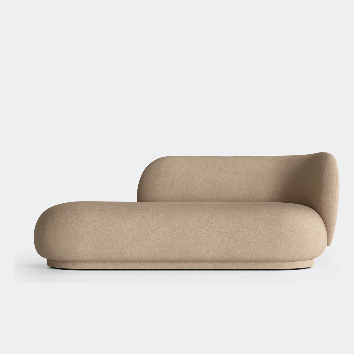 ferm Living Rico Divan, Brushed - Sand, Right Armrest - KANSO#Color_Brushed - Sand