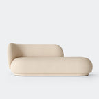 ferm Living Rico Divan, Brushed - Off-white, Left Armrest - KANSO#Color_Brushed - Off-white
